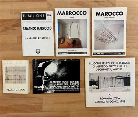 ALFREDO PIZZO GRECO E ARMANDO MARROCCO - Lotto unico di 6 cataloghi
