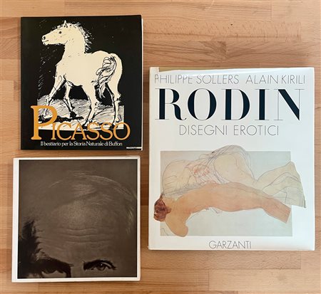 MAX ERNST, PABLO PICASSO E RODIN - Lotto unico di 3 cataloghi