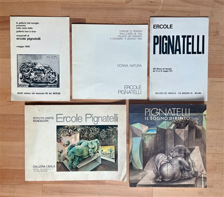 ERCOLE PIGNATELLI - Lotto unico di 5 cataloghi