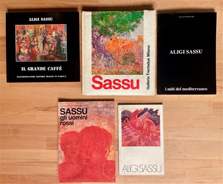 ALIGI SASSU - Lotto unico di 5 cataloghi