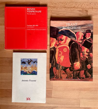 FRANZ BORGHESE, ANTONIO POSSENTI E RENZO VESPIGNANI - Lotto unico di 3 cataloghi