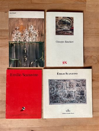 EMILIO SCANAVINO, GIUSEPPE BANCHIERI E ALDO BERGOLLI - Lotto unico di 4 cataloghi