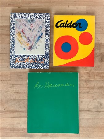 BRUCE NAUMAN, CALDER E KENNETH NOLAND - Lotto unico di 3 cataloghi