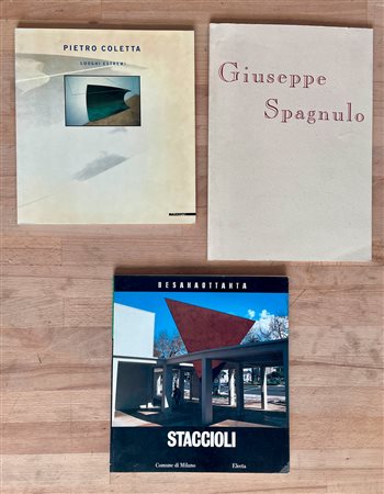 PIETRO COLETTA, GIUSEPPE SPAGNULO E MAURO STACCIOLI - Lotto unico di 3 cataloghi