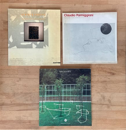 CLAUDIO PARMIGGIANI, ALBERTO GARUTTI E NAGASAWA - Lotto unico di 3 cataloghi