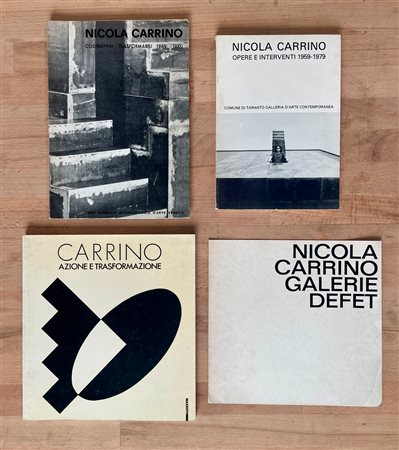 NICOLA CARRINO - Lotto unico di 3 cataloghi e un pieghevole