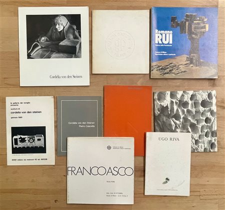 SCULTURA ITALIANA - Lotto unico di 9 cataloghi