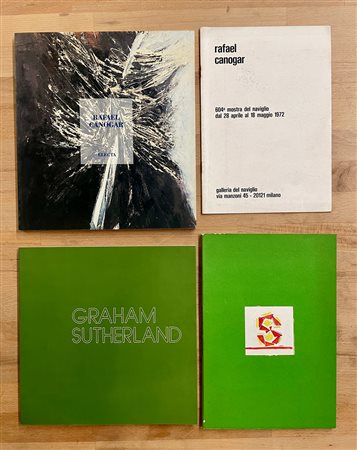 RAFAEL CANOGAR E GRAHAM SUTHERLAND - Lotto unico di 4 cataloghi