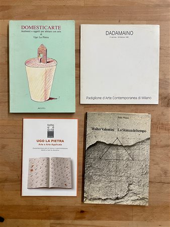 WALTER VALENTINO, DADAMAINO E UGO LA PIETRA - Lotto unico di 4 cataloghi