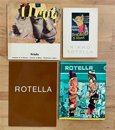 MIMMO ROTELLA - Lotto unico di 4 cataloghi