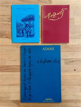VALERIO ADAMI E SALVO - Lotto unico di 3 cataloghi