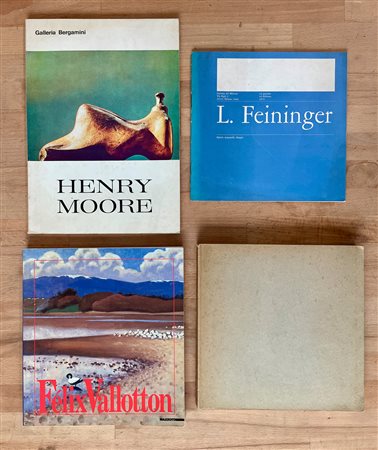 HNERY MOORE, FELIX VALLOTTON E LYONEL FEININGER - Lotto unico di 4 cataloghi