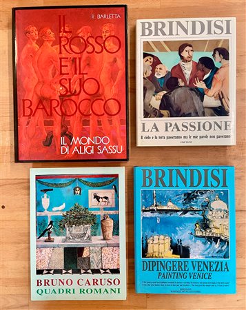BRUNO CARUSO, ALIGI SASSU E REMO BRINDISI - Lotto unico di 4 cataloghi