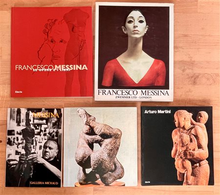 FRANCESCO MESSINA, LUCIANO MINGUZZI E ARTURO MARTINI - Lotto unico di 5 cataloghi