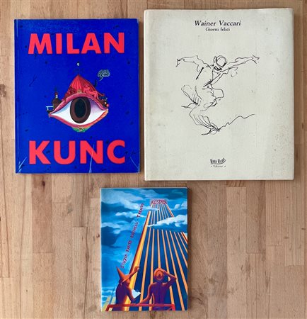 MARK KOSTABI, MILAN KUNC E WAINER VACCARI Lotto unico di 3 cataloghi: Mark...