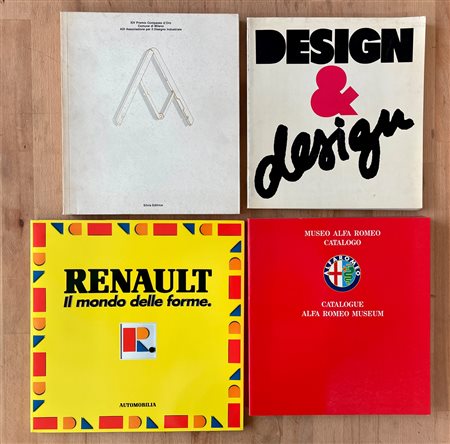 ALFA ROMEO, COLLEZIONE RENAULT E DESIGN - Lotto unico di 4 cataloghi