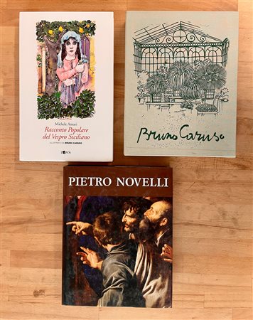 BRUNO CARUSO E PIETRO NOVELLI - Lotto unico di 3 cataloghi