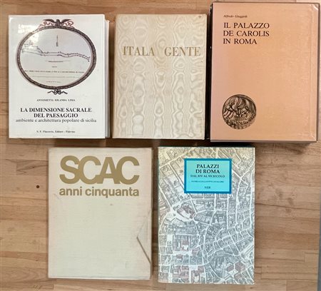 ARTE URBANISTICA IN ITALIA - Lotto unico di 5 cataloghi