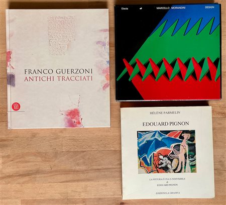 FRANCO GUERZONI, MARCELLO MORANDINI E EDOUARD PIGNON - Lotto unico di 3 cataloghi