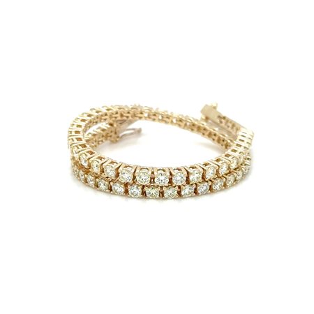 BRACCIALE TENNIS IN ORO GIALLO 7,49 GR CON DIAMANTI NATURALI - BRC50501