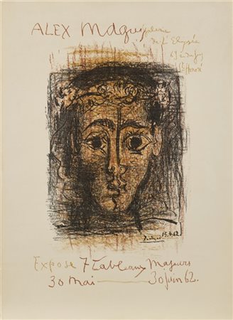 PABLO PICASSO "Alex Maguy, Galerie de l'Elysée, 69, rue du Fg St - Honoré, expos