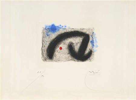 Joan Miró "Fusées, tav. n. 3" 1959
acquatinta a colori
(lastra cm 13x18,4; fogli