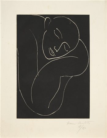HENRI MATISSE "L'homme endormi" in Cahiers d'Art, n. 3 - 5, edition deluxe" 1936