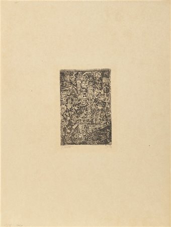 Paul Klee "Kleinwelt" 1914 - 1918
acquaforte
(lastra cm 14,4x9,6; foglio cm 42x3