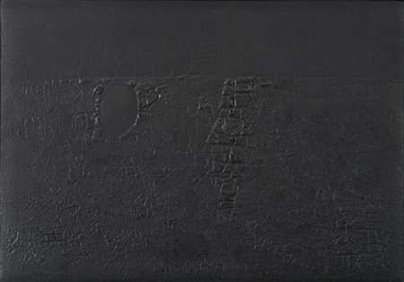 Alberto Burri "Cretto Nero B" 1971
acquaforte e acquatinta
cm 66,5x95,7
Firmata