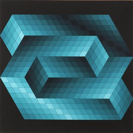 Victor Vasarely "Composition" 
serigrafia a colori
cm 80x80
Firmata e numerata 2
