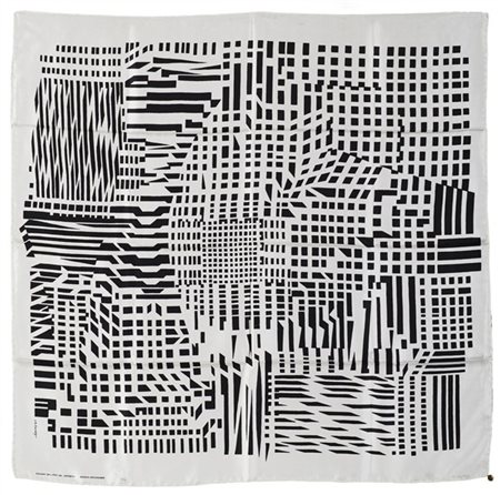 Victor Vasarely "Lonike" 1965
Foulard in seta
cm 84x87
Esemplare n. 65
Edizione