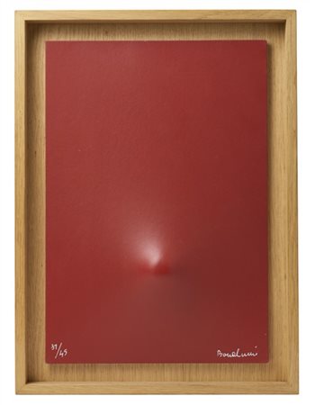 Agostino Bonalumi "Sotto la camicia di perla" 2007
Due multipli con estroflessio