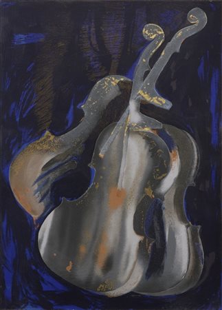 Arman "Violin" 2003
serigrafia e collage
cm 125x89,5
Firmata e numerata 24/50 in