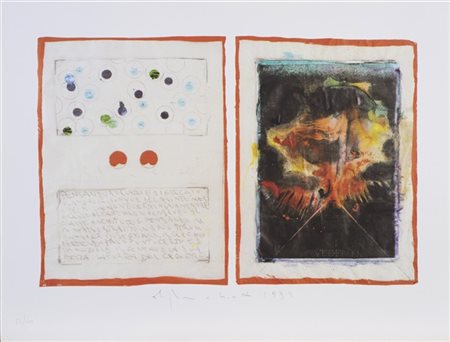 ALIGHIERO BOETTI "Senza titolo" 
stampa offset a colori
cm 49,8x64,8
Firmata e n