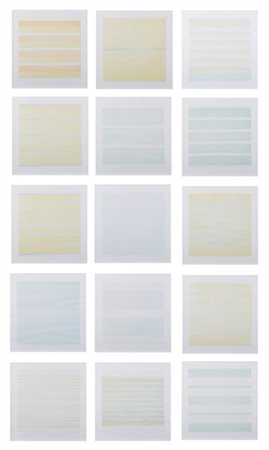 Agnes Martin "Paintings and Writings" 2000
Portfolio di quindici litografie offs