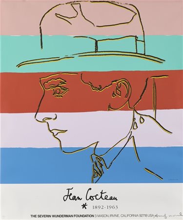 Andy Warhol "Jean Cocteau" (1985)
serigrafia a colori
cm 97,5x81
Firmata e numer