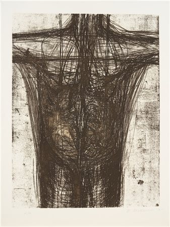 Magdalena Abakanowicz "Senza titolo" 1985
ceramolle
(lastra cm 64,5x49; foglio c