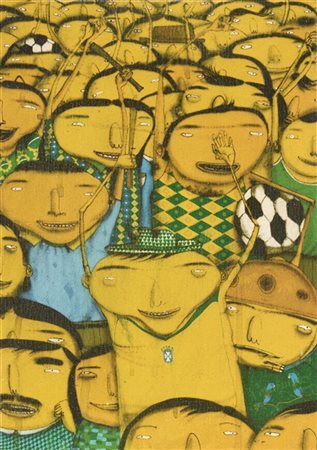 Os gemeos (Ottavio e Gustavo Pandolfo) "Nos somos penta!" 2005
stampa offset su