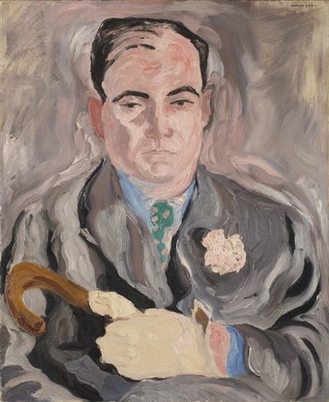 Carlo Levi "Ritratto di De Pisis" 1933
olio su tela
cm 61x50
Firmato in alto a d