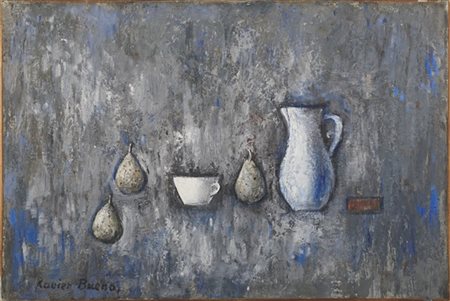 Xavier Bueno "Natura morta" 1958 circa
olio su tela
cm 40,5x60,5
Firmato in bass