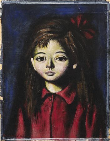 Xavier Bueno "Ragazza" prima metà anni '50
olio su cartone pressato
cm 32,5x26
F