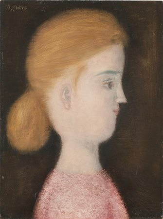 Antonio Bueno "Profilo" fine anni '50
olio su faesite
cm 40x30
Firmato in alto a