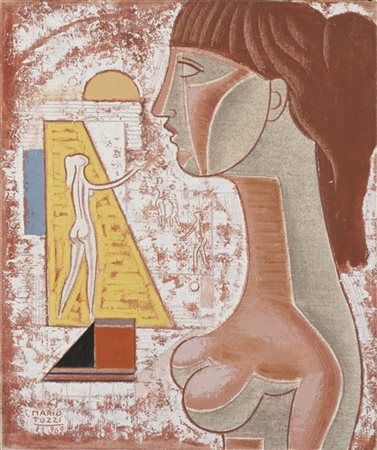 Mario Tozzi "Figura" 1969
olio su tela
cm 65x54
Firmato e datato 969 in basso a