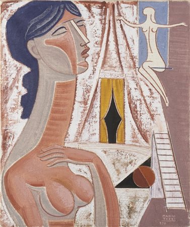 Mario Tozzi "Fanciulla" 1970
olio su tela
cm 65x54
Firmato e datato 970 in basso