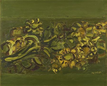 Ennio Morlotti "Girasoli" 1974
olio su tela
cm 81x100
Firmato in basso a destra