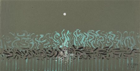 Hsia Yan "Senza titolo" 1964
tecnica mista su carta
cm 37,3x74
Firmato e datato