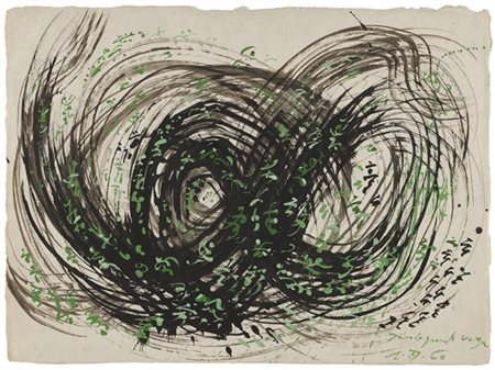 André Masson "Dans la grande vague" 1957
gouache su carta
cm 56,5x76,5
Siglato,