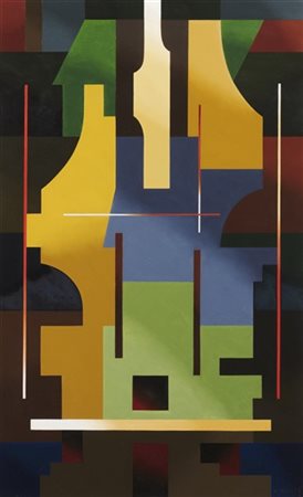 Aldo Galli "Composizione" 1976
olio su tavola
tavola cm 57,5x36,5; parte dipinta