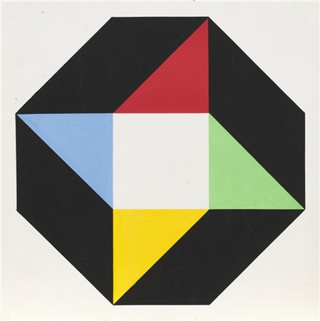 MAX BILL "Bozzetto per grafica "Rinascente 70"" 
tempera su carta
cm 25x25

Prov