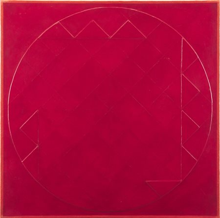 GOTTFRIED HONEGGER "Assimiler" 1960
olio su tela e cartone inciso
cm 80x80
Firma